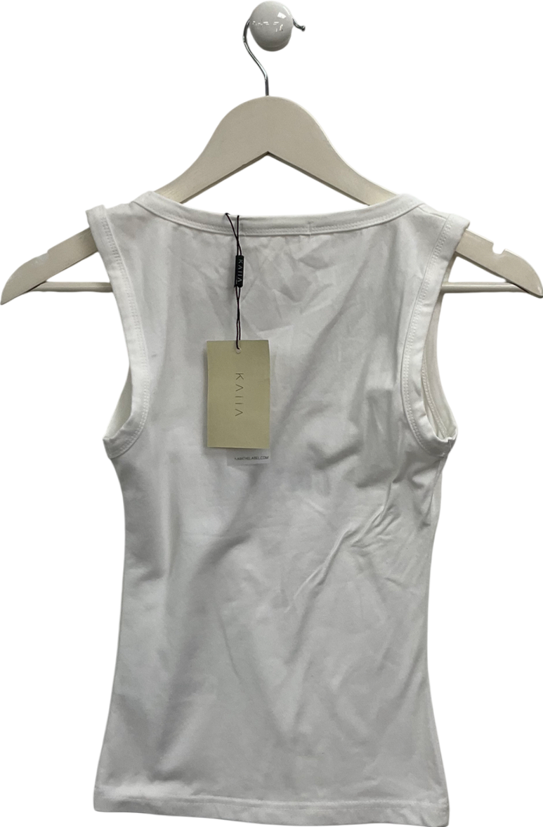 Kaiia the label White Cowgirl Bow Vest Top UK 8