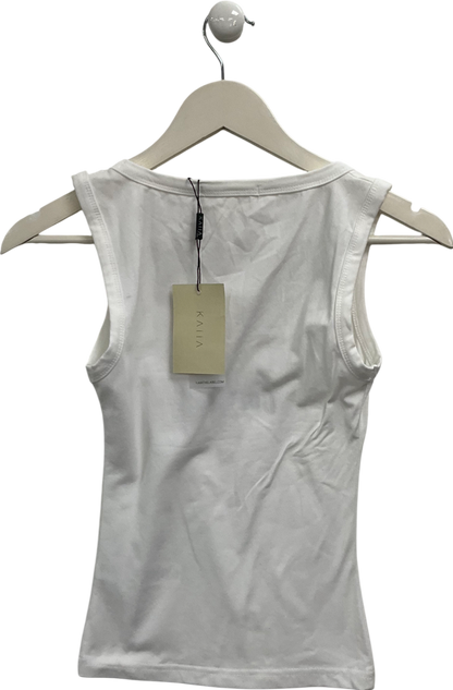 Kaiia the label White Cowgirl Bow Vest Top UK 8