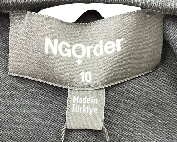 New Girl Order Black One Shoulder Famous Top UK 10