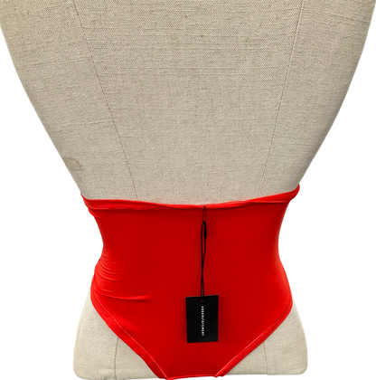 Understatement Red Micro Highwaist Briefs UK M