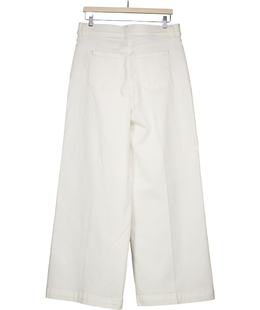 Spanx Cream Wide Leg Jeans UK XL