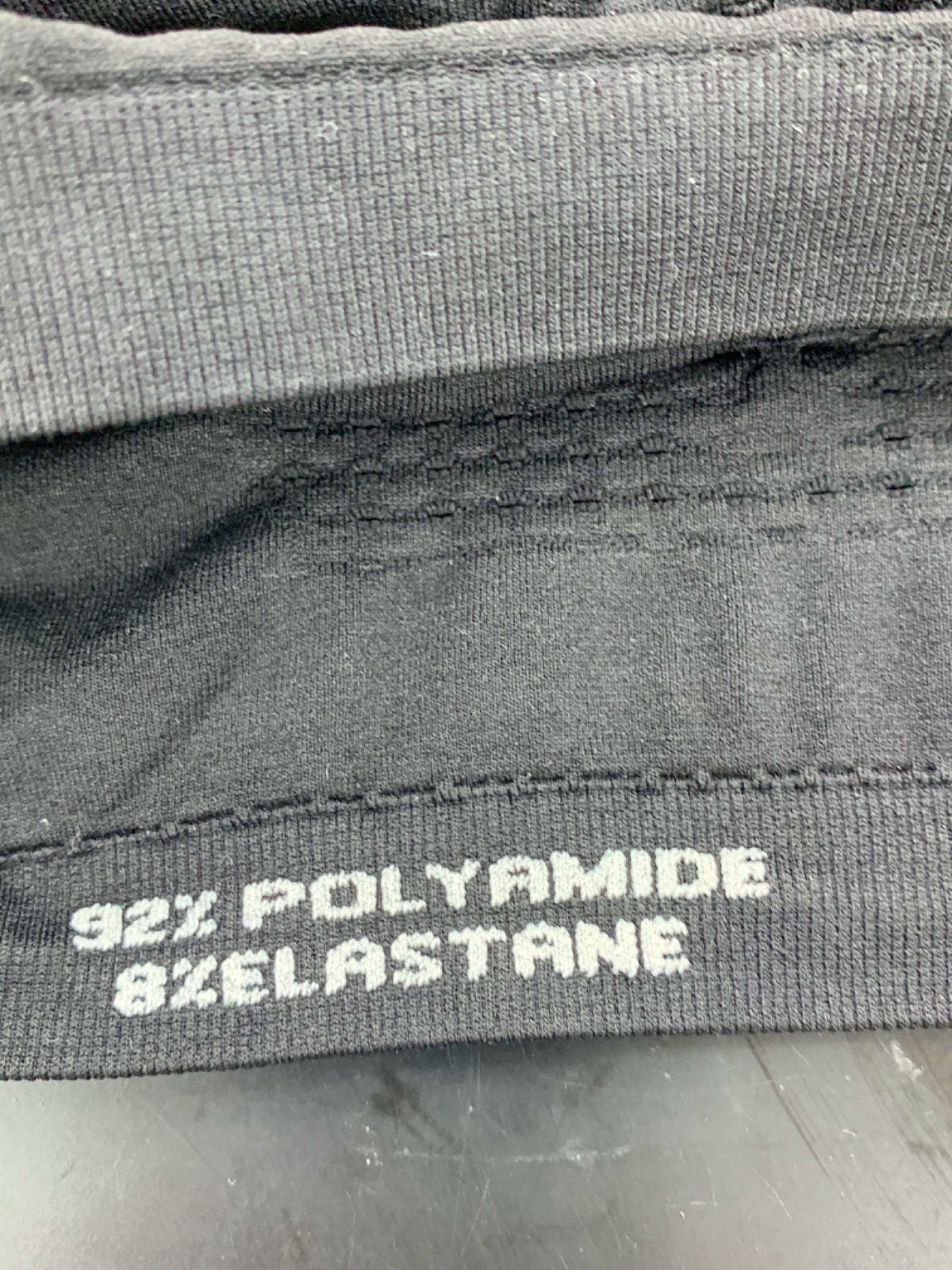 Sefi Black Waffle Asymmetric Bandeau Bra UK M