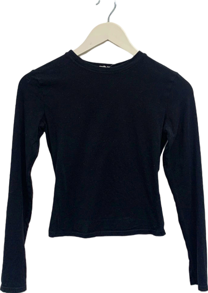 Adanola Black Long Sleeve Top UK S