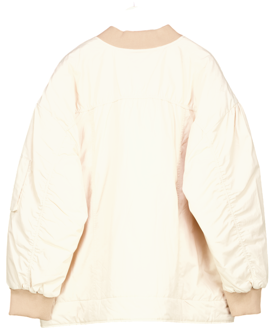 Free People Nude Becca Bomber Jacket UK L
