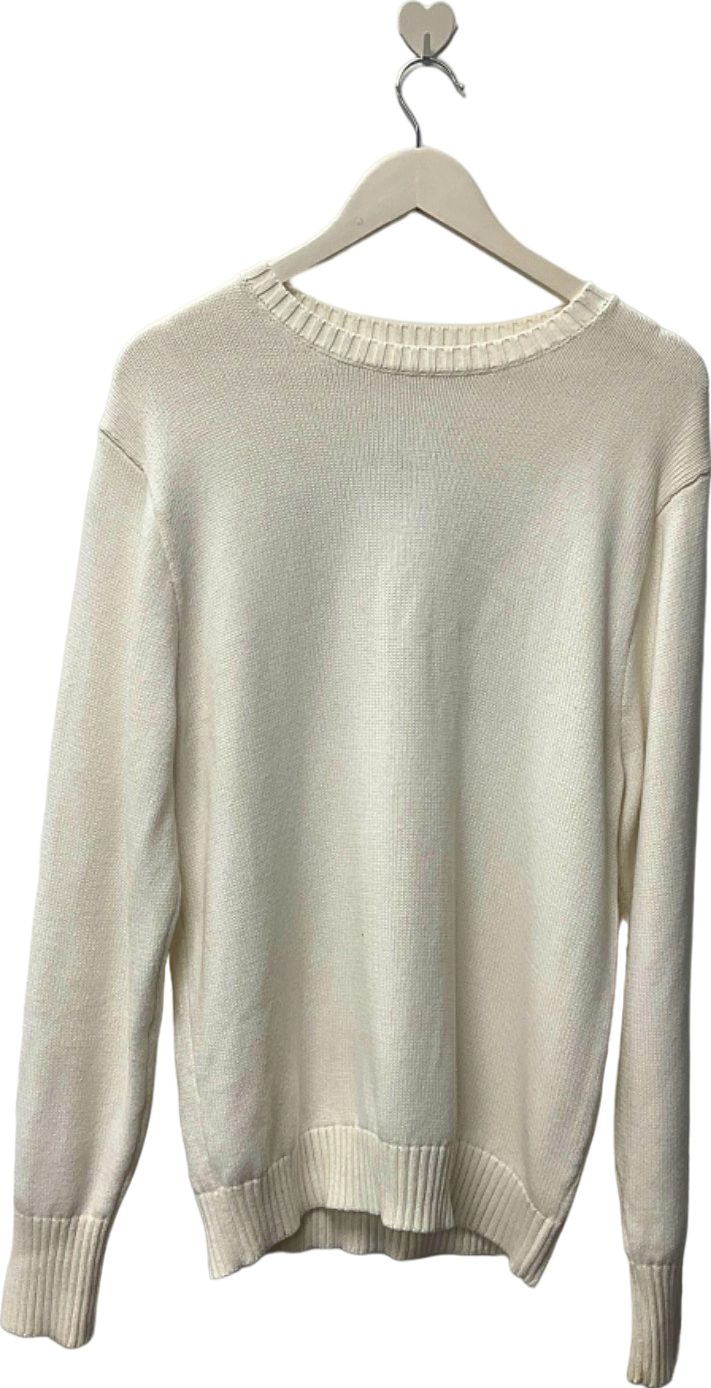 Brandy Melville White Knit Jumper One Size