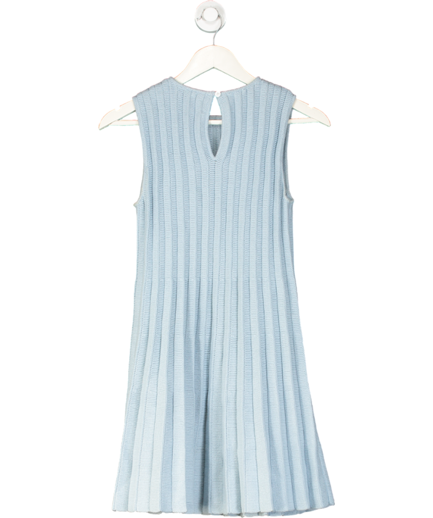 Reformation Blue Cotton Knitted Mini Dress UK XS