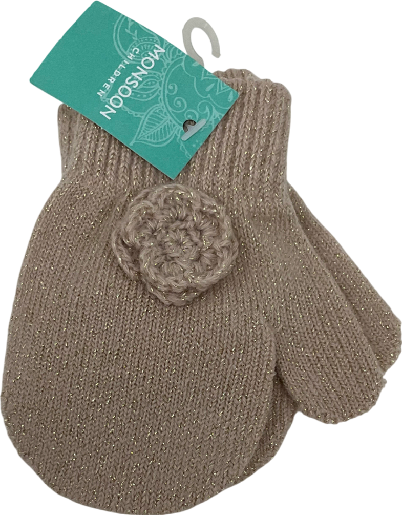 Monsoon Pink Flower Mittens