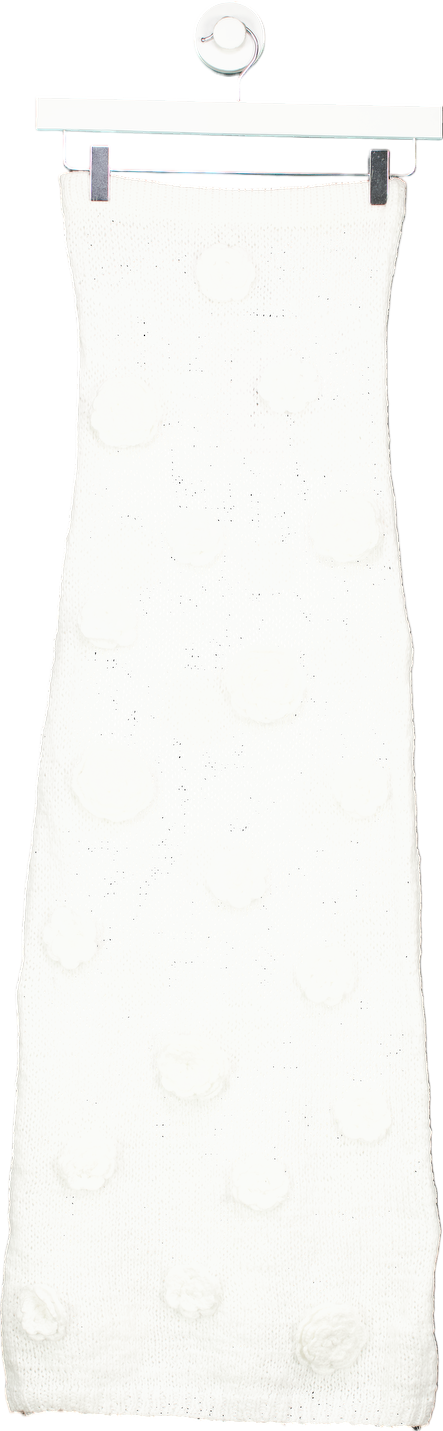 Lovers & Friends White Knitted Skirt UK M