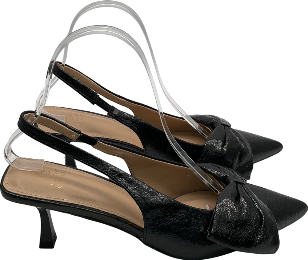 Next Black Kitten Heel Slingbacks UK 5 EU 38 👠