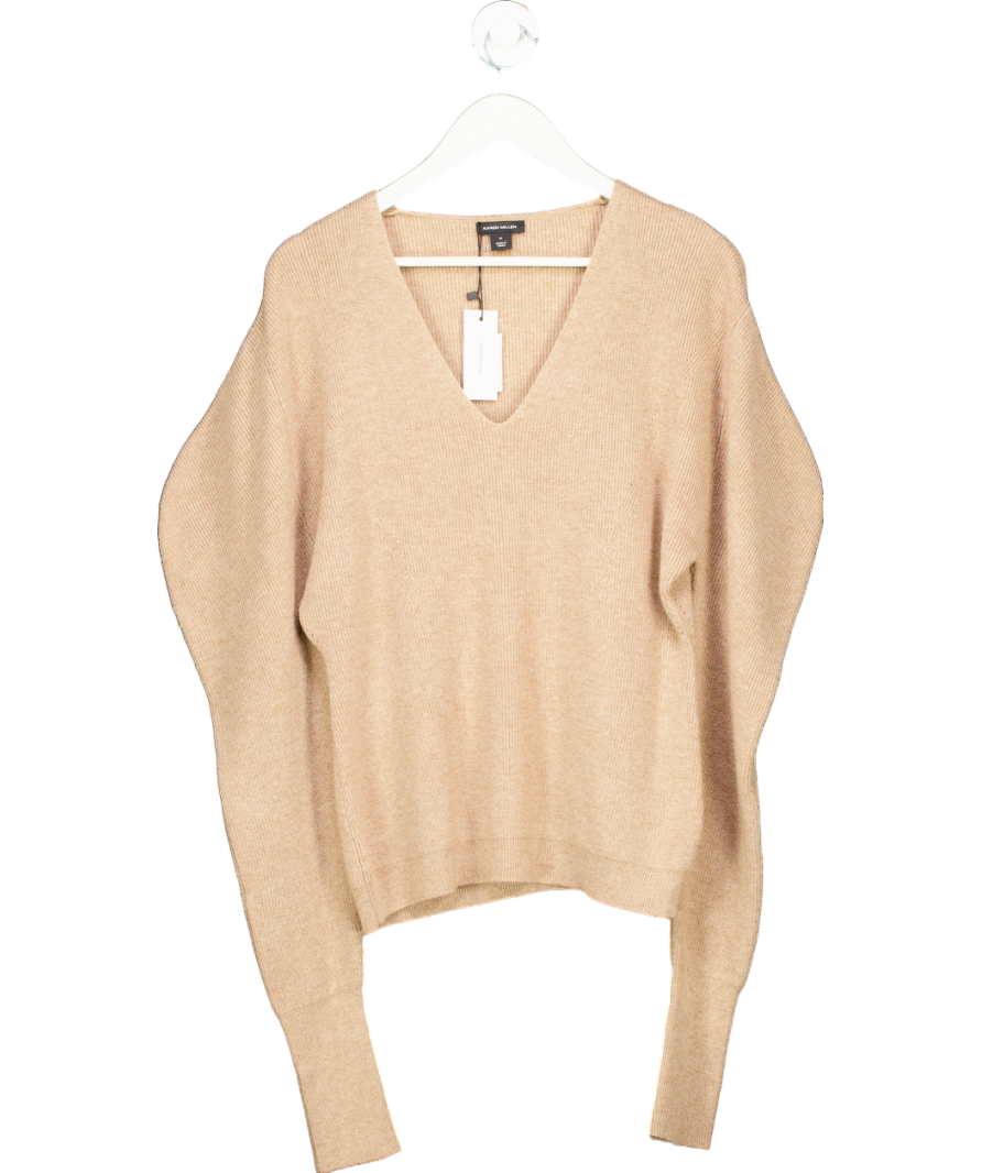 Karen Millen Knitted Beige Sweater UK M