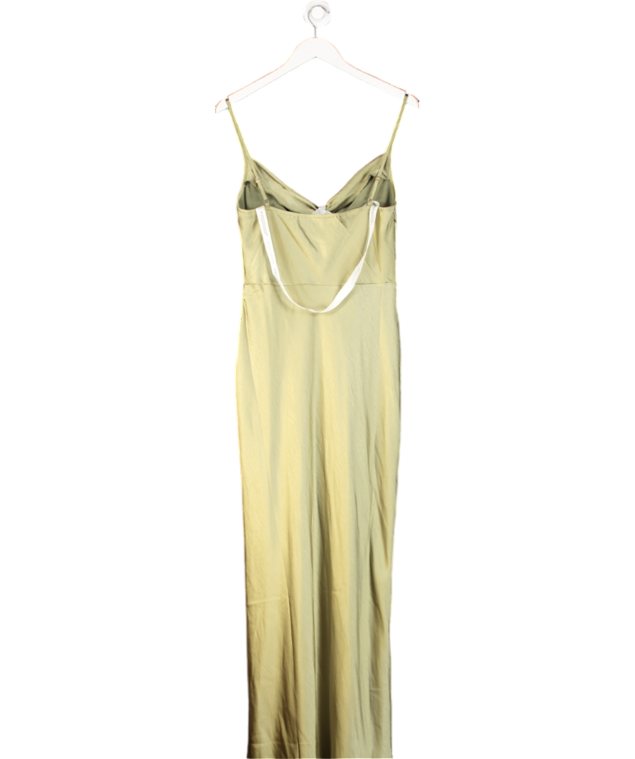 PRETTY LAVISH Green Keisha Maxi Dress UK 12
