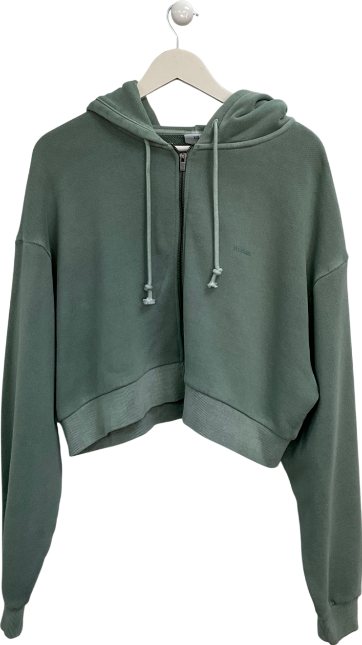 gymshark Green Relaxed Everyday Wear Zip Hoodie UK XXL