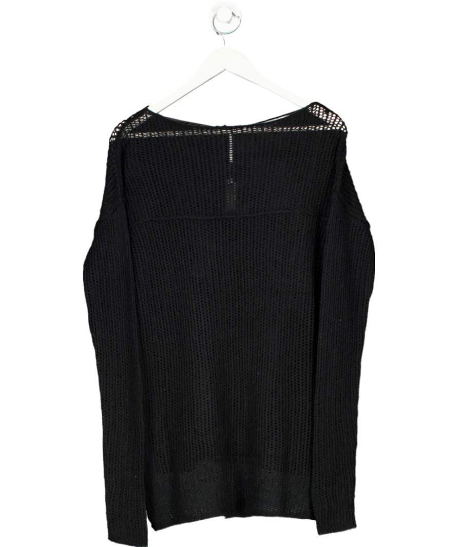 Free People Black Wednesday Supersoft 100%Cashmere Pullover UK XS