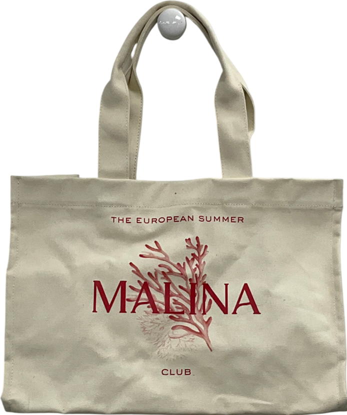 Malina Cream Canvas Bag One Size