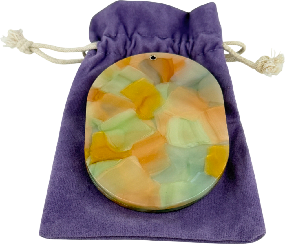 Tort Jaya Mirror In Pastel Marble Purple One size