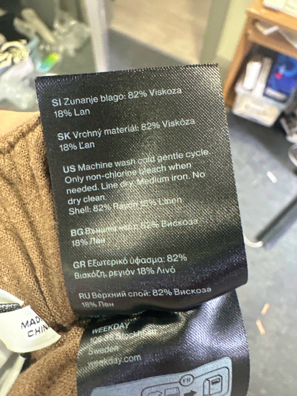 Weekday Brown Shorts UK 6