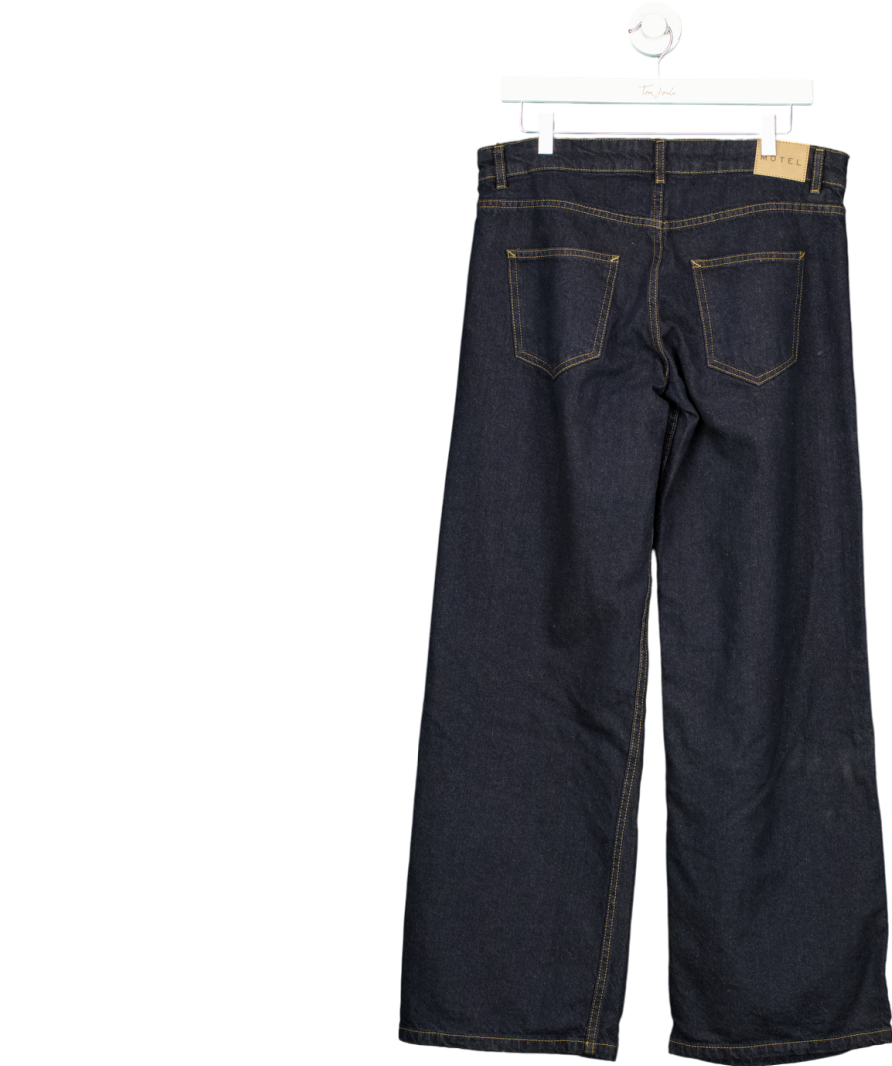 Motelrocks Blue Motel Roomy Extra Wide Low Rise Jeans W30