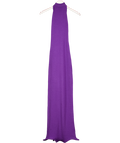 Meshki Melodie Halter Knit Maxi Dress - Purple UK XS