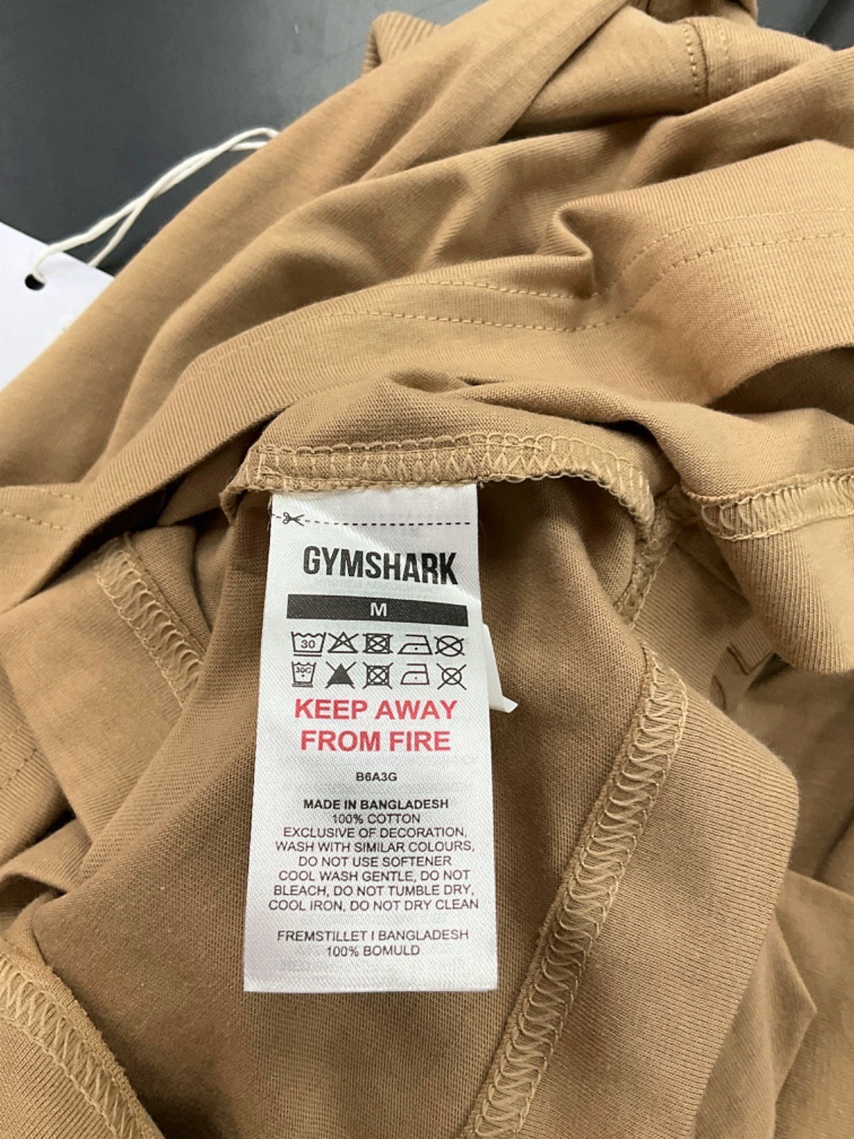 Gymshark Brown GSLC Cropped Sweatshirt UK M