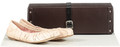 Pretty Ballerinas Pink Kristen Square Toe Hand Rouched Nude Leather Sacchetto Ballet Flat UK 5.5 EU 38.5 👠