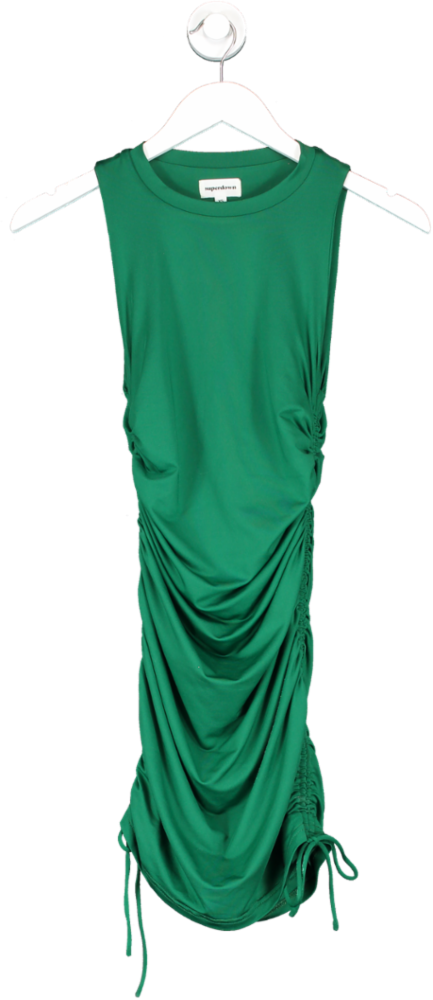 Superdown Green Ruched Side Dress UK XS
