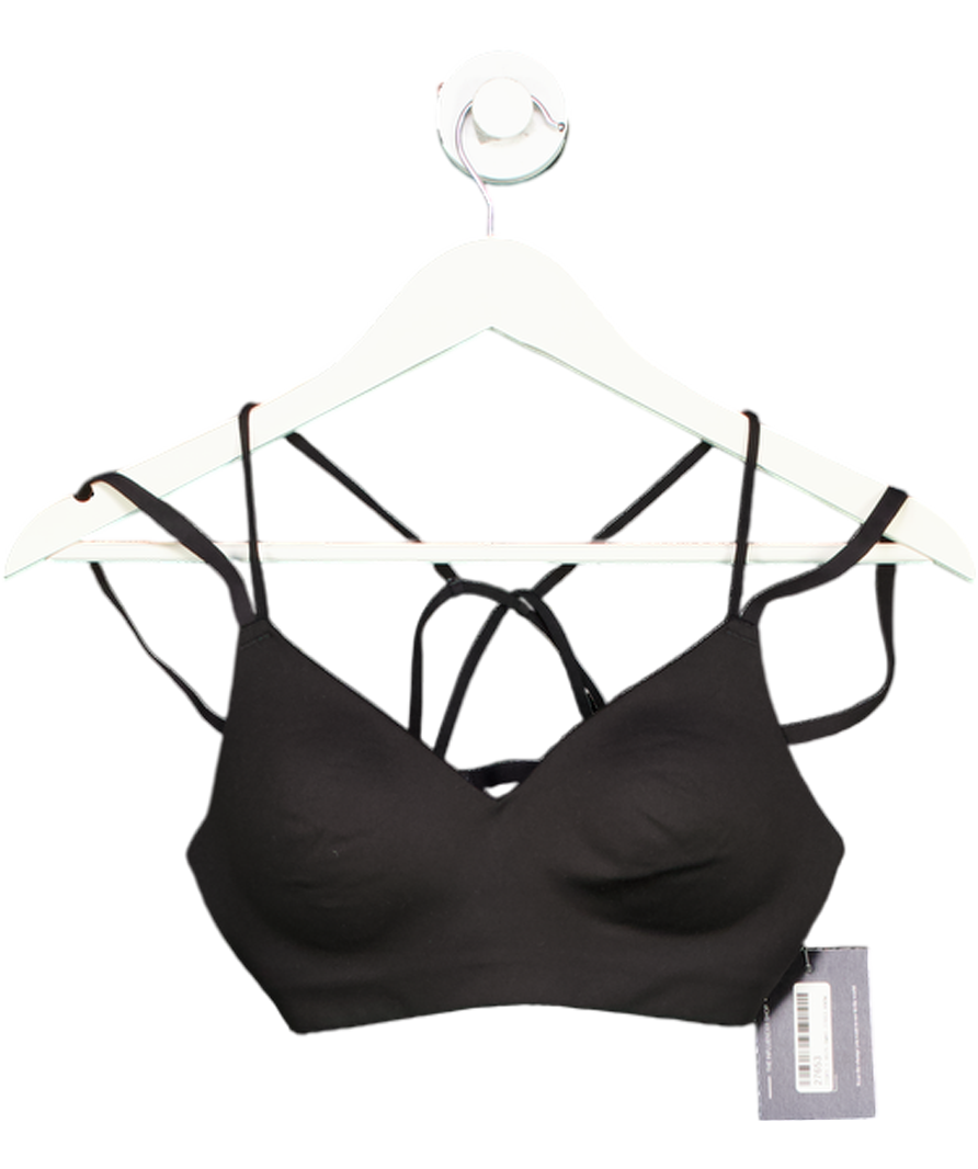 gymshark Black Double Strap Sports Bra UK S