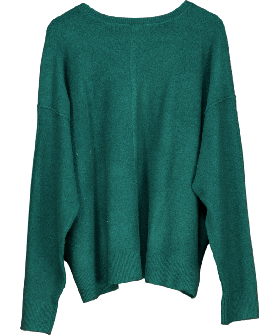 Free People Green Luna Pullover UK L