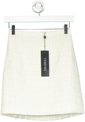 Mossman White Take The Lead Skirt UK 6