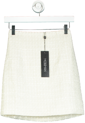 Mossman White Take The Lead Skirt UK 6