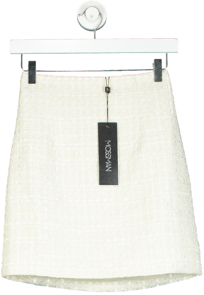 Mossman White Take The Lead Skirt UK 6