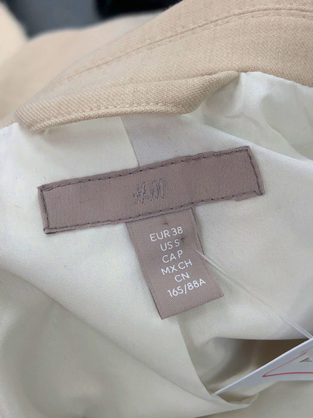 H&M Beige Blazer UK 8