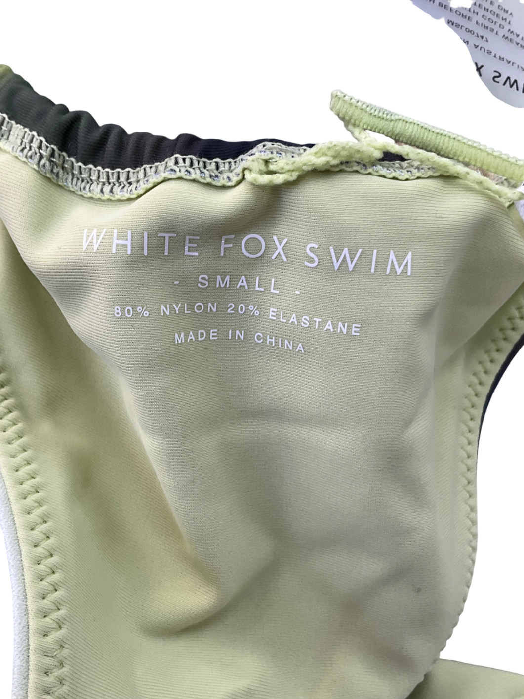 White Fox Green Tuscany Bikini Top Evergreen & Rule Breaker Bottoms Evergreen UK S