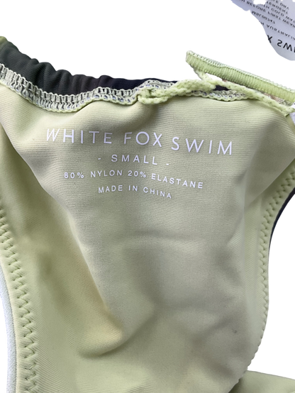 White Fox Green Tuscany Bikini Top Evergreen & Rule Breaker Bottoms Evergreen UK S