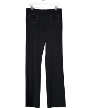 Moschino Black Straight Leg Trousers UK 12