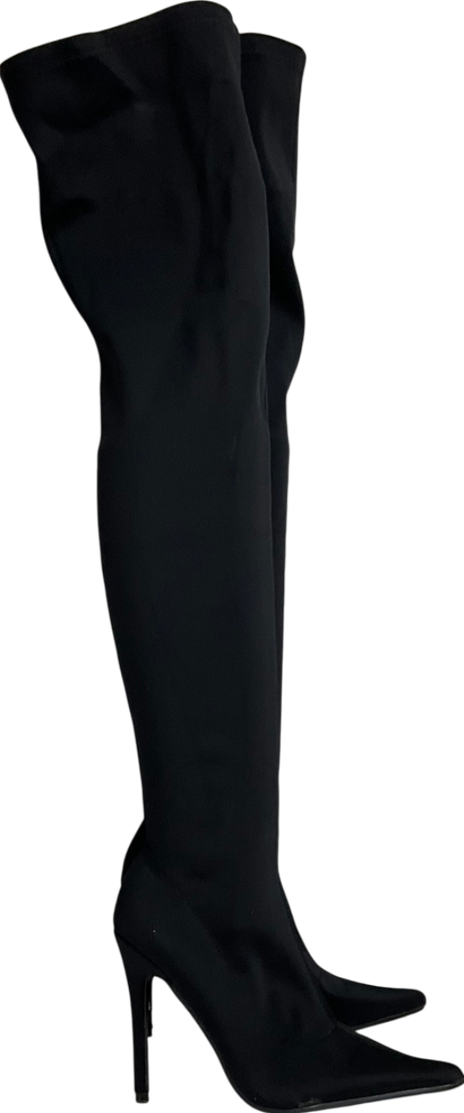 L.Day Black Knee High Boots UK 4 EU 37 👠