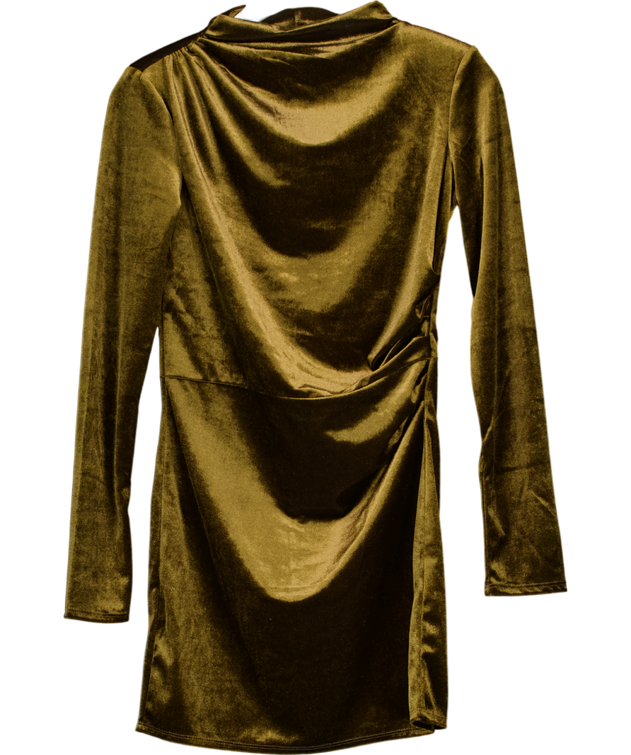 H&M Green Shoulder Pad Mini Dress UK S