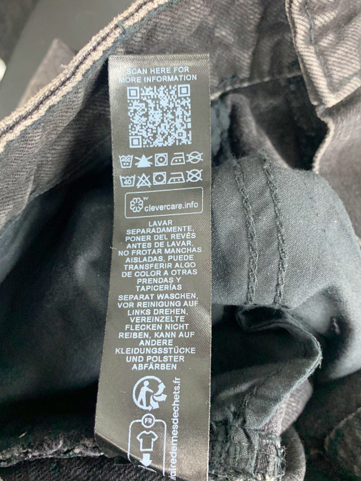 ASOS Black Design Tall Jeans UK W26