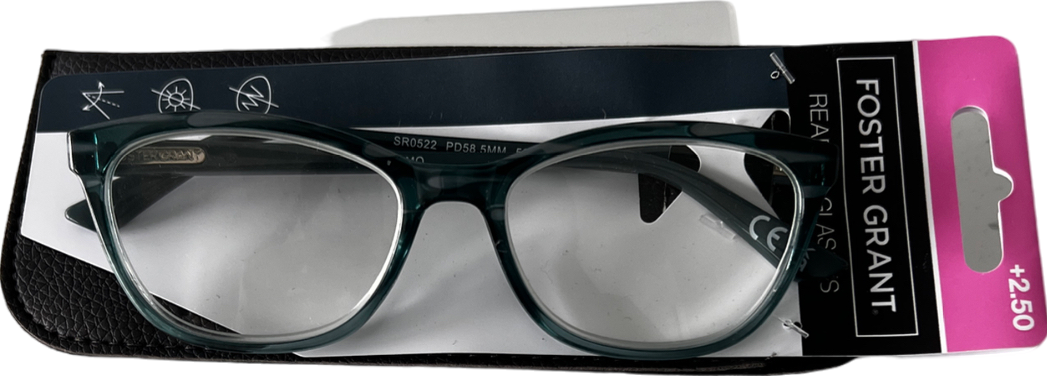 Foster Grant  Como Lenses Reading Glasses  Green +2.5