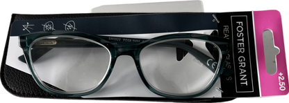 Foster Grant  Como Lenses Reading Glasses  Green +2.5