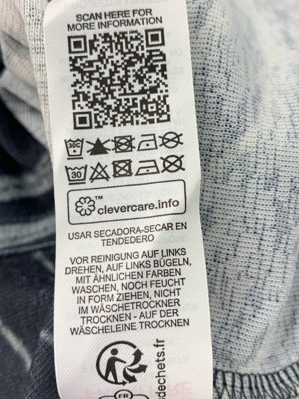 Collusion Grey Swirl Print Sleeveless Top UK M