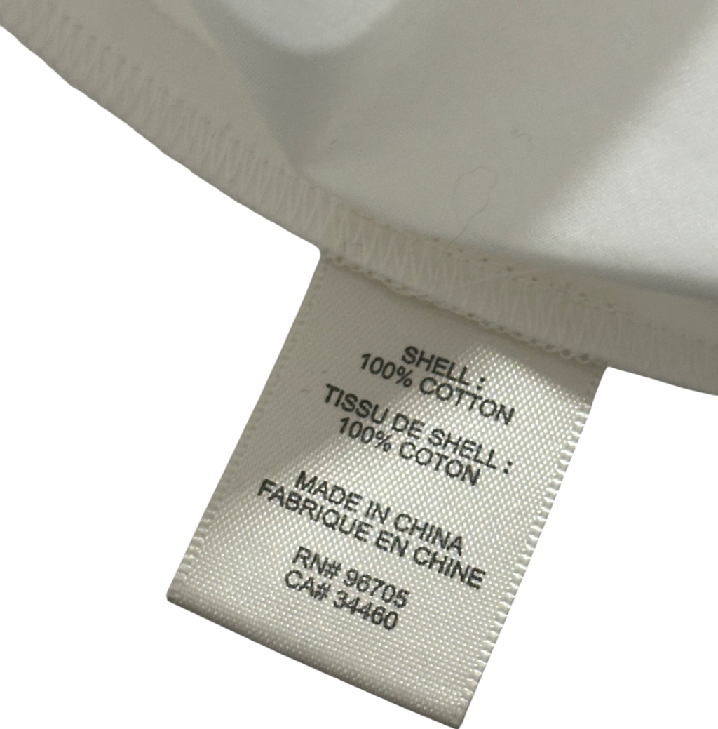 Rebecca Taylor White 100% Cotton Ivory Peplum Top UK XS