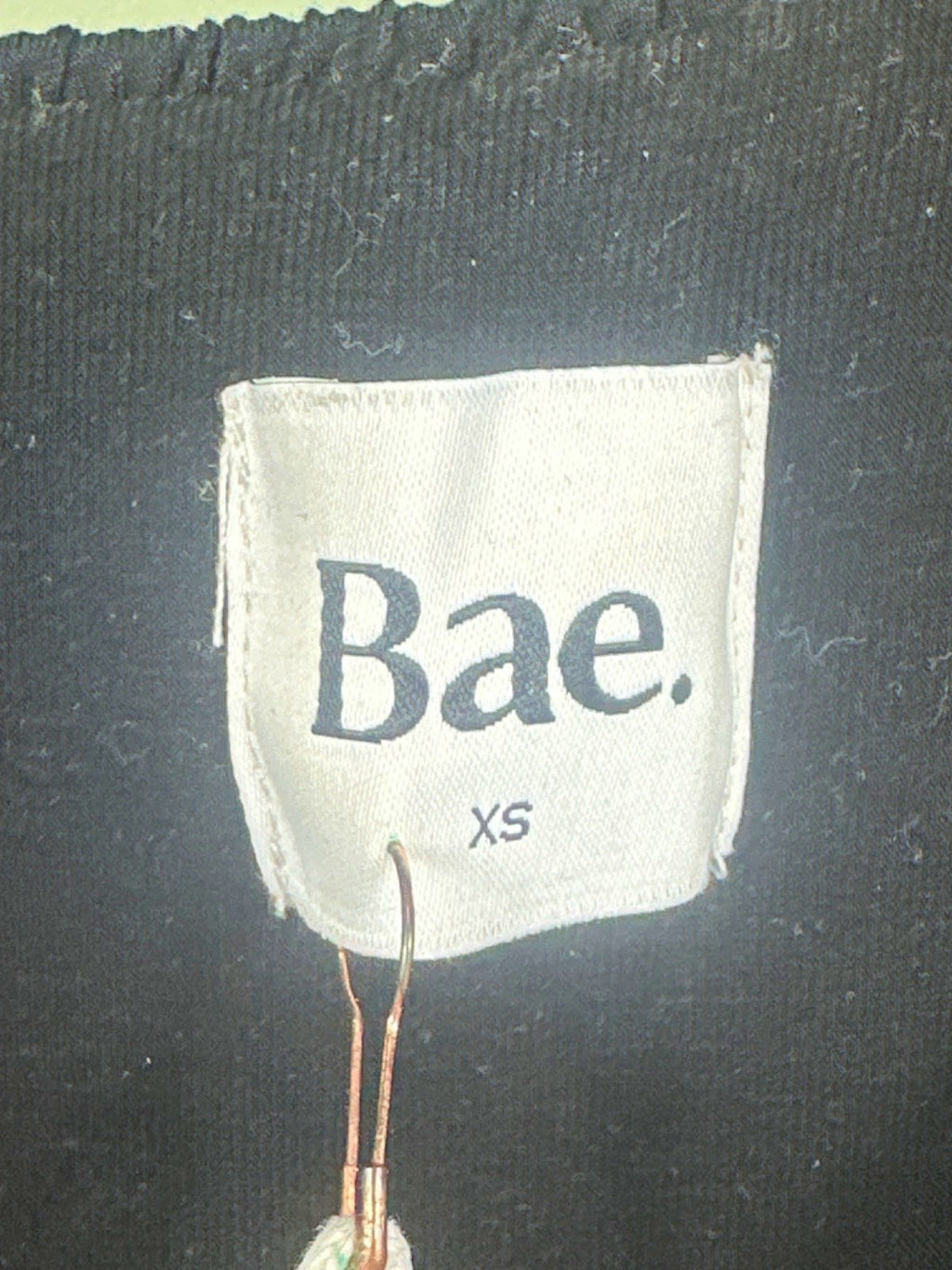 Bae. Black It's A Vibe Shirred Midi Dress UK XS