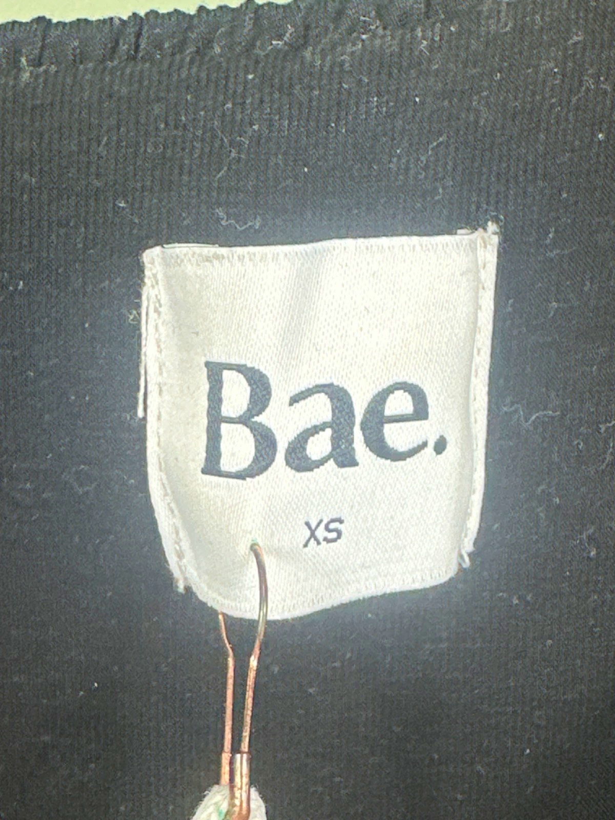 Bae. Black It's A Vibe Shirred Midi Dress UK XS