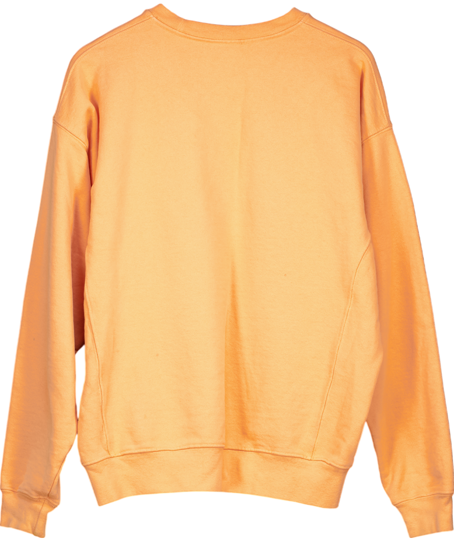 Kith x Russell Athletic Orange Varsity Logo Crewneck Sweatshirt UK S