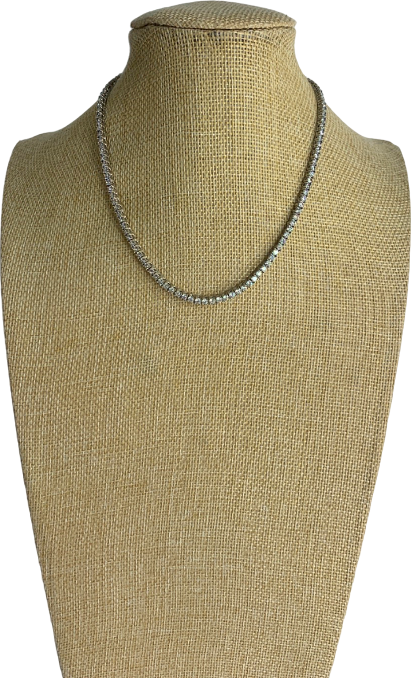 Silver Tennis Necklace