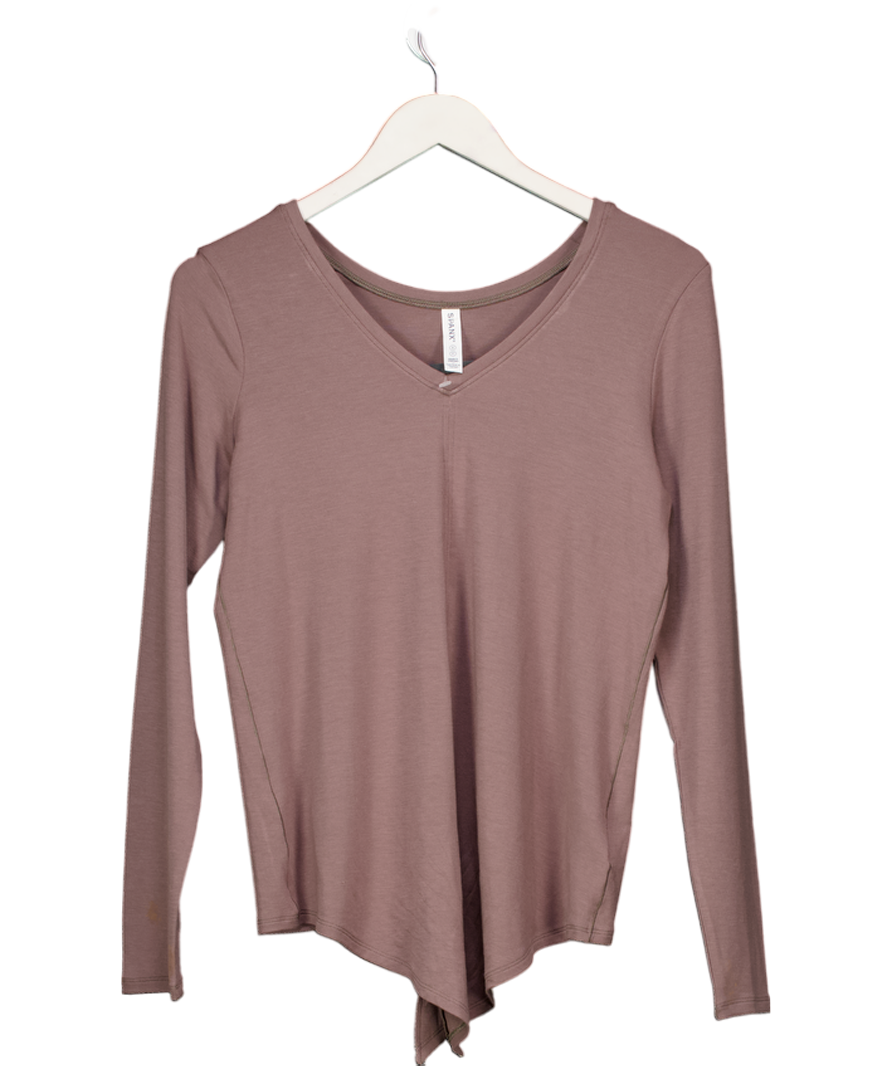 Spanx Brown Long Sleeve Convertible Tie Top UK S