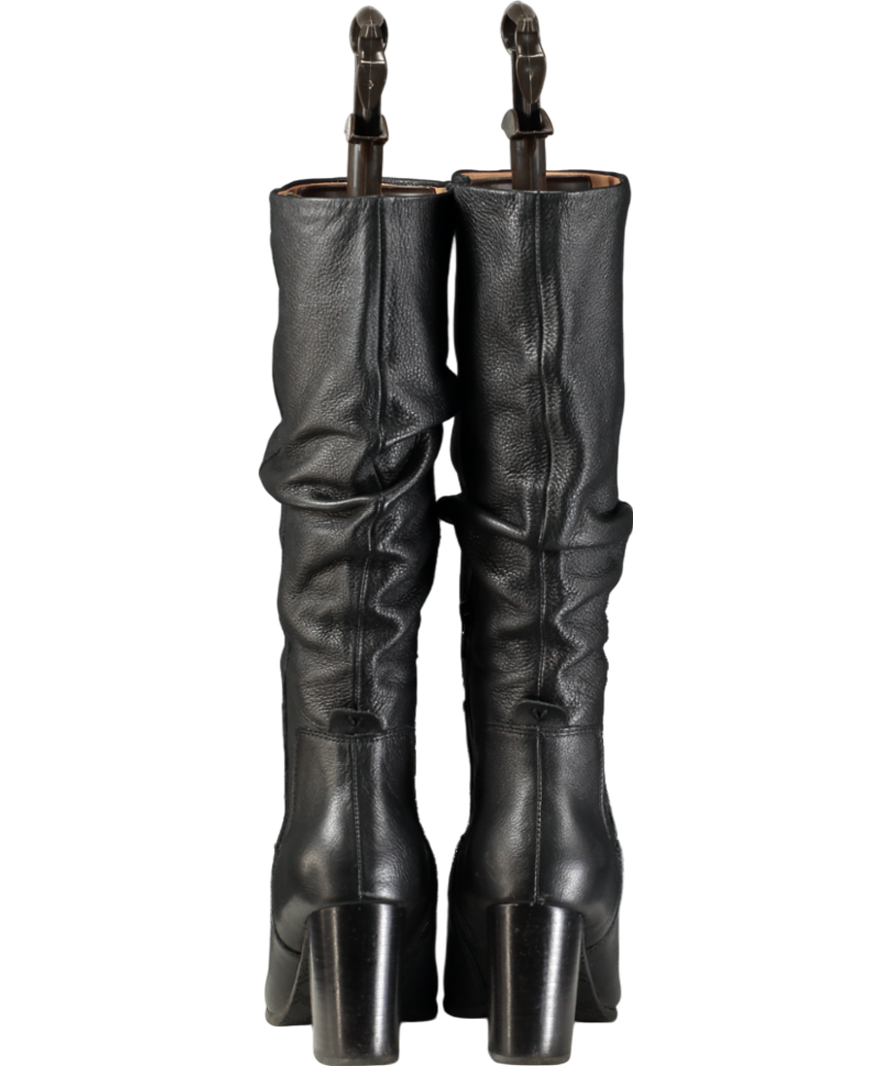 vionic Black Block Heel Knee High Boots UK 6 EU 39 👠