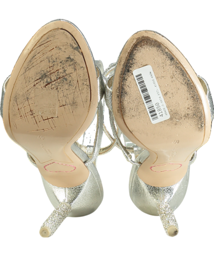 Sophia Webster Metallic Rosalind Crystal Sandal UK 7 EU 40 👠