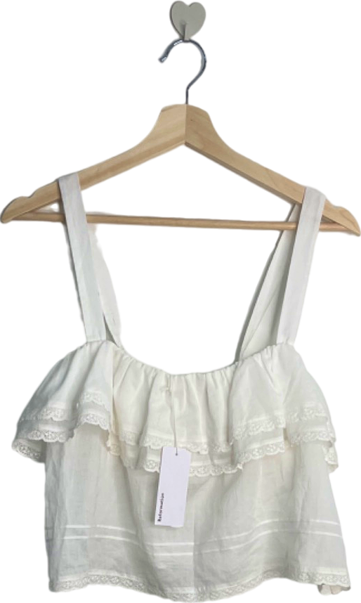 Reformation White Tarragon Top UK 12