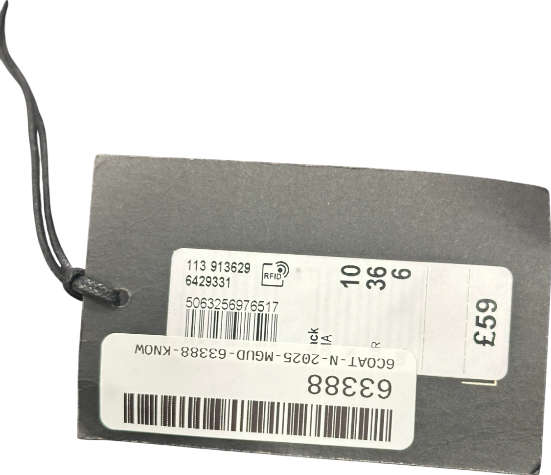 River Island Black Premium Double Breasted Blazer UK 10